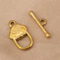 Stainless steel gold OT clasp for DIY jewelry making, bracelet and necklace connecting findings. - Lock Style (7.4x13mm) / Gold