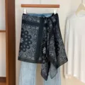 Bottoms / 140*41cm / Sun Flower Paisley-Black