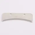 Stainless steel pet clipper replacement blade detail for dog hair grooming comb cutter head. - Silver Tone
