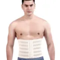 Men waist trainer breathable corset belly control body shaper fitness gym waist support belt - 3XL / Tops / Off White