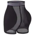 Black Padded Hip Enhancer Shapewear Shorts High Waist Breathable Body Shaper Variant - S / Bottoms / Black