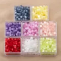 Macaron glass seed beads tube beads set for DIY handmade bracelet necklace crafting supplies - 5g/Pack (approx. 70 pcs) / Multicolor