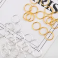 Gold and silver jump rings open loops for DIY handmade jewelry connecting accessories - 3mm / Gold and Silver Mixed (200 Pcs/Pack)