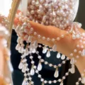 DIY Imitation Pearl Teardrop Bead Chain Tassel Chain Necklace Bracelet Accessories - 0.5 Meters/Pack / KC Gold (Copper)