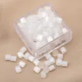 Translucent white cylindrical tube beads craft DIY accessories for handmade bracelets - 5g/Pack (approx. 70 pcs) / White