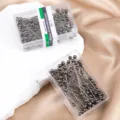Stainless steel ball head sewing pins dressmaker pins set craft DIY accessories - 100 Pcs/Box / Gunmetal