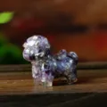 Crystal Resin Horse Figurine Purple Amethyst Stone Desktop Ornament Home Office Decor Gift - Dreamy Purple