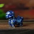 Blue resin crystal stone horse figurine variant, cute pony desktop decor ornament item. - Lapis Lazuli
