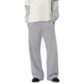 Lassige lose gerade weite Jogginghose fur Damen und Herren, bequeme graue Hose. - Hellgrau / S