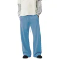 Lässige lose gerade Freizeithose Sweatpants für Damen und Herren bequeme weite Hose - Hellblau / S