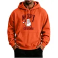 S / Hauts / Orange (Imprimé Père Noël Vintage)
