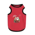 Rode kerst huisdier hondenvest ademend puppy shirt feestelijke outfit voor kleine huisdieren - S / Rode Kerst