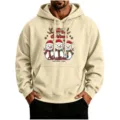 S / Hauts / Khaki (Imprimé Famille de Neige)