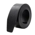 Heren zwart lederen riem vervanging riemband stijlvolle casual business riem accessoire. - Alleen Band Zonder Gesp