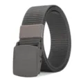 Cinturon Tactico Nylon Gris Hombre Cinturon Ocio Aire Libre Hebilla Plastico Variante - Gris