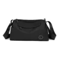Damen lässige Nylon Umhängetasche schwarz stilvoll schlicht leicht Schultertasche Alltag - Schwarz