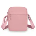 Rosa minimalistische Umhängetasche, lässige kleine quadratische Schultertasche Damen. - Rosa