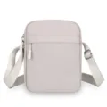 Minimalistische graue Umhängetasche für Damen, leichte lässige Handytasche Alltag. - Beige