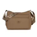 Lässige Nylon Umhängetasche für Damen, vielseitige Schultertasche mit mehreren Fächern. - Klein (7312) / Khaki