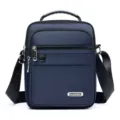 Herren Mehrschicht Canvas Umhängetasche lässig Business Reise Crossbody Handtasche blau - Blau