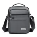 Elegante Herren Umhängetasche Mehrschichtige Reise Schultertasche Grau Modernes Design - Grau