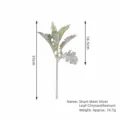 Artificial Dusty Miller plant rabbit ear leaf fake greenery branch for home table decor 35cm - Short Stem Dusty Miller / Light Green
