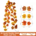 Guirlande de feuilles d'érable artificielles déco automne maison mariage fête 2m - Style de Feuille d Érable 3D Premium B03