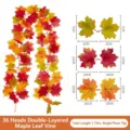 Guirlande de feuilles d'érable artificielles déco automne pour mur porte fête mariage. - Style de Feuille d Érable 3D Premium C01