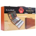 Set d'arte in legno deluxe da 142 pezzi con matite colorate, pastelli e strumenti da pittura. - N. 1 / Multicolore