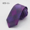 Klassische lila Hahnentritt Herren schmale Krawatte, 6.5cm Business formelle Kleidung. - Lila