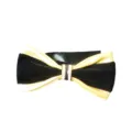 Elegante schwarz-goldene Fliege für Herren, ideal für Hochzeiten, Partys und formelle Anlässe. - Schwarz & Gold