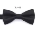 Schwarze Fischgräten Fliege für Damen und Herren, klassisches Accessoire für Hochzeiten. - TJ02