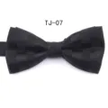 Black plaid bow tie for men and women formal wear wedding business party accessories. - TJ07