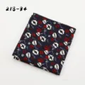 Heren stijlvol bedrukt pochet zakdoek donkerblauw lippen patroon casual pak accessoire stijlvol - 218-34