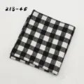 Klassiek zwart-wit geruit pochet, veelzijdige casual zakdoek voor heren dagelijks gebruik. - 218-45