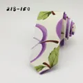 Men's vintage cotton printed necktie featuring purple apple pattern for casual and business. - Purple Apple