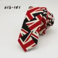 Retro cotton printed British flag necktie for men, stylish minimalist party necktie. - Union Jack