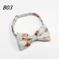 Herren verstellbare Blumen Print Fliege fur Hochzeit Party Abend und formelle Kleidung - Hellblau Grün Floral (B03)