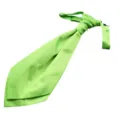 Grüne Herren Krawatte Hochzeit festlich Ascot Cravat elegante stilvolle Anzug Accessoires - Hellgrün