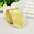 Uomini Donne Stile Coreano 5cm Cravatta Stretta Champagne Oro Affari Vestito Cravatta Varia - 18# Giallo Chiaro