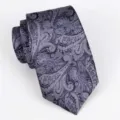 Klassische violette Paisley Krawatte für Herren, elegantes Design für formelle Anlässe. - A63