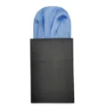 Blauwe heren pochet met witte stippen, stijlvol voorgevouwen zakdoekje voor kostuums. - KDJ25 Blauw