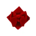 Set Papillon e Taschino in Velluto Rosso da Uomo per Matrimonio Festa Abito - Borgogna