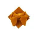 Set Farfallina e Pochette in Velluto Giallo per Uomo, Variante Stile Elegante e Chic - Curcuma