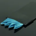 Heren blauwe vooraf gevouwen pochet direct ingevoegd pak zakdoek zaken elegant decoratie - KDJ033 Meerblauw