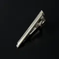 Silberne Krawattenklammer fur Herren Geschaftsform Metall Krawattennadel minimalistisch - M81
