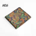 Heren katoenen pochet zakdoek klassiek paisley patroon voor heren pak en feestelijk - H06