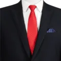Men's Red Jacquard Business Suit Tie Zipper Necktie Formal Wear Accessories Style - STJ135