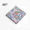 Heren katoenen pochet met paisley patroon pak zakdoek variant H07 voor feestelijk - H07