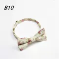 Verstellbare Herren Fliege mit Blumenmuster für Hochzeiten und elegante Abendpartys. - Blumen Stil (B10)